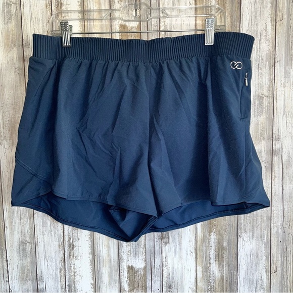 CALIA by Carrie Underwood Pants - Calia Navy Blue High Rise Elastic Waist Running Shorts Size XXL